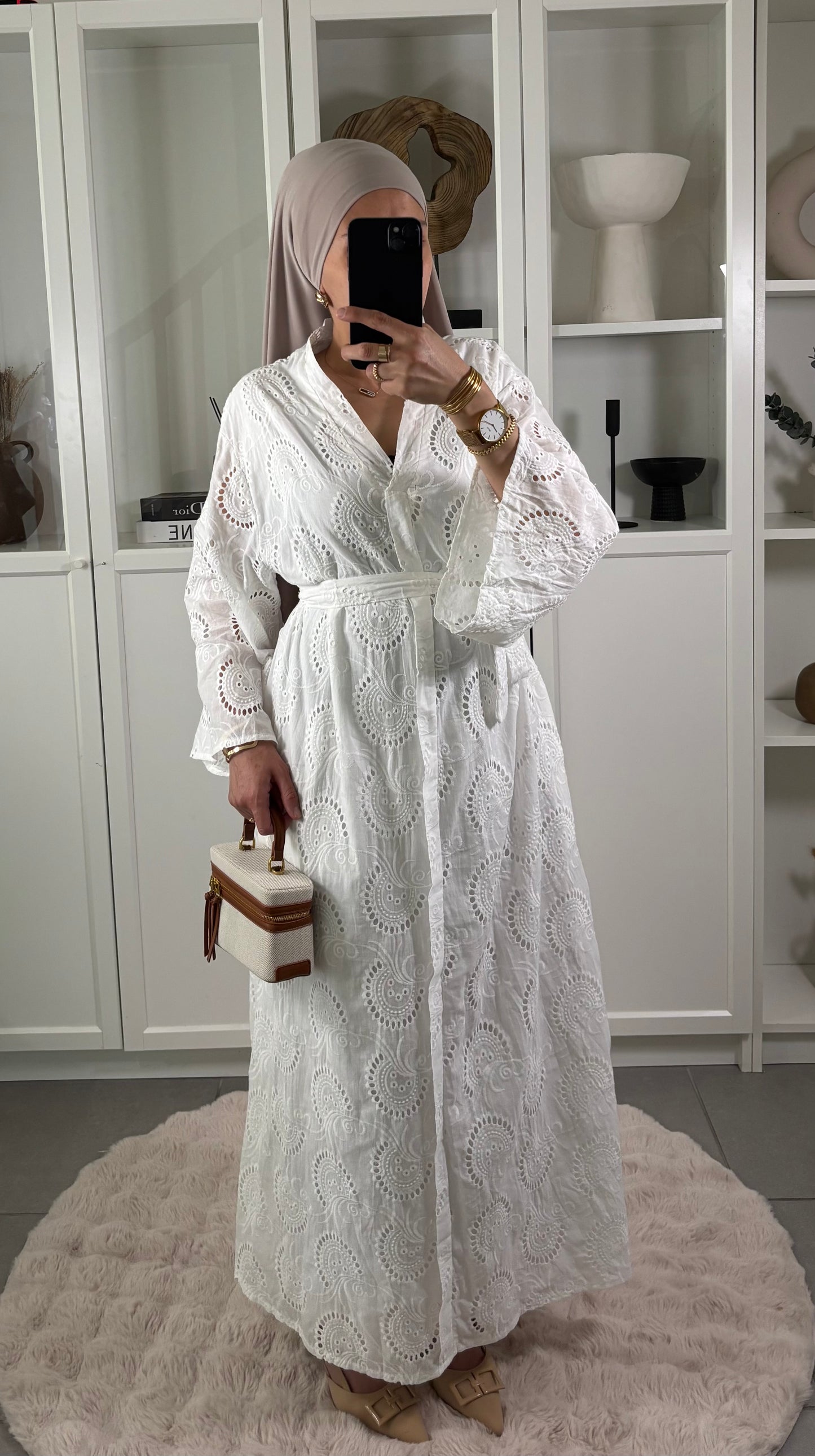 Robe en broderie Anglaise BLANCHE