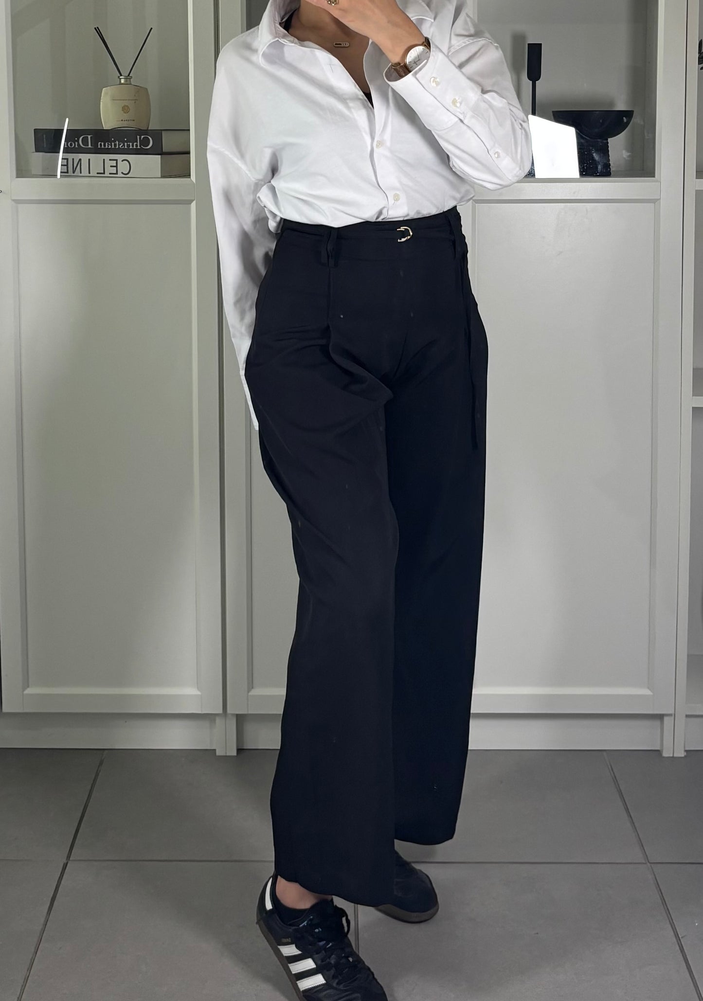 Pantacourt taille haute