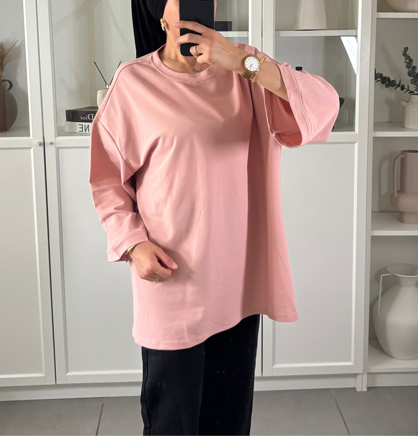 Tee shirt Matière Polo Rose