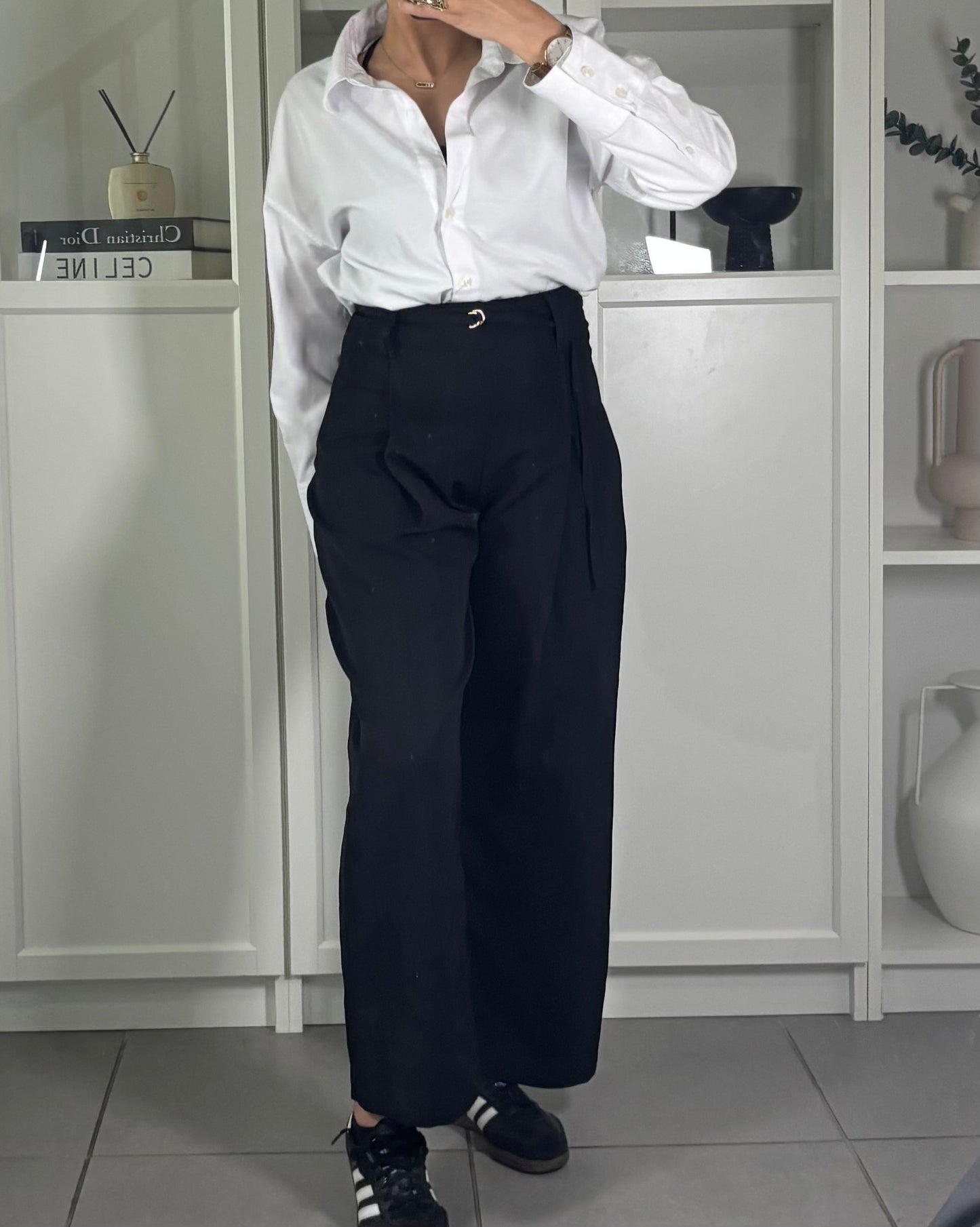 Pantacourt taille haute