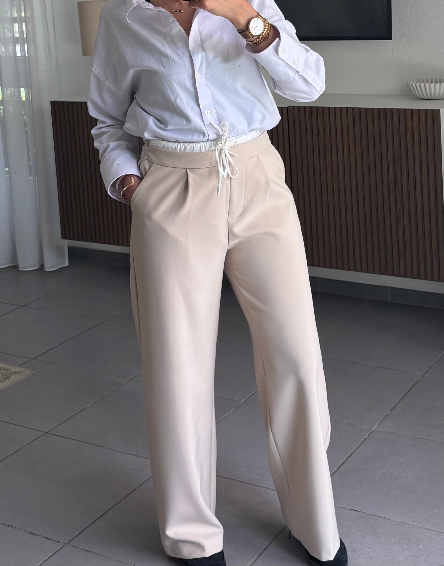 Pantalon Large Relax BEIGE