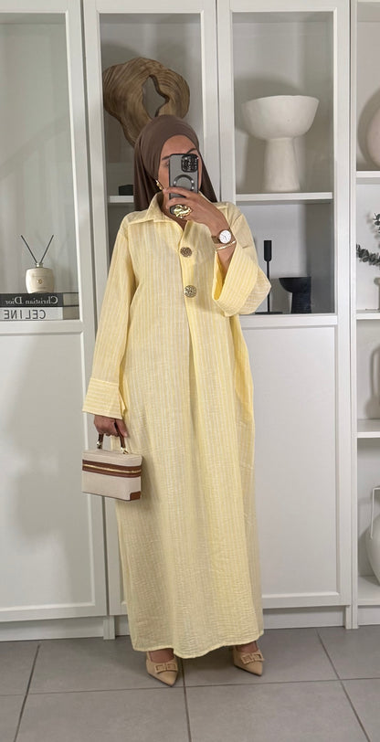 Robe Jaune Pastel