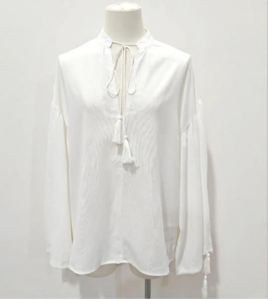 Blouse Lin Blanc