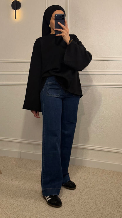 Jean’s coupe Wide Leg Bleu