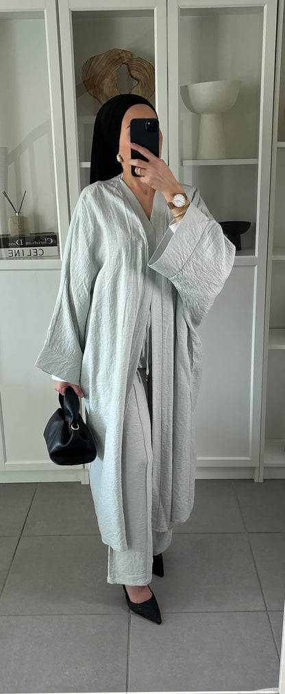 Ensemble Kimono Gris Lin