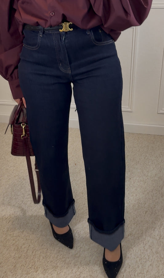 Jeans wide Leg bleu Brut