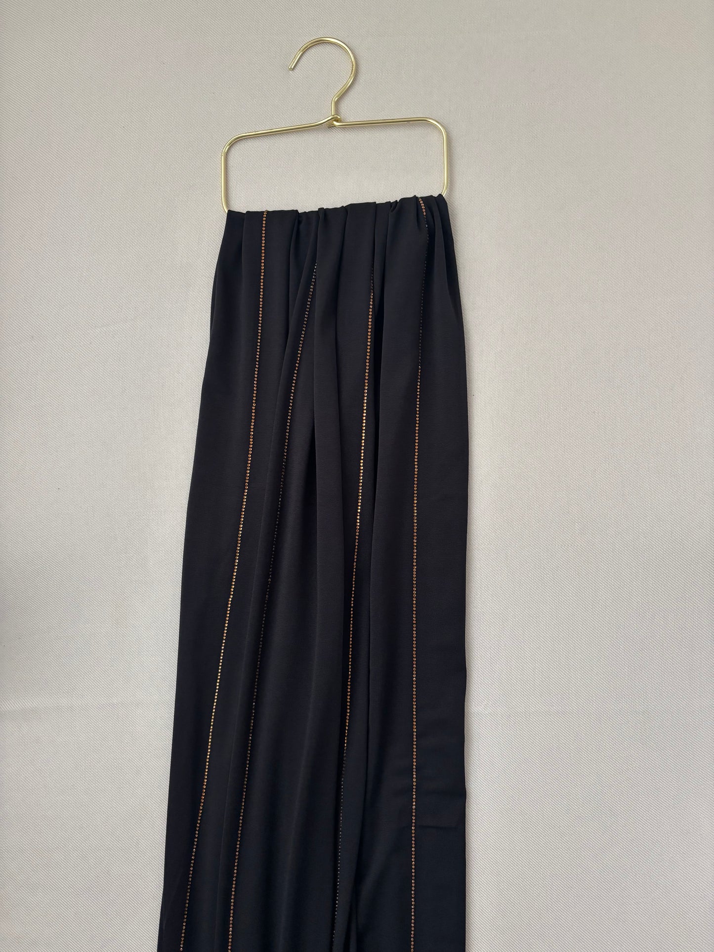 SEDEF Jersey frisé premium Strass Noir