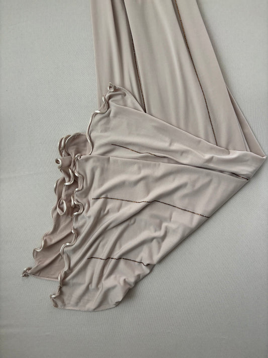 SEDEF Jersey frisé premium Strass Beige