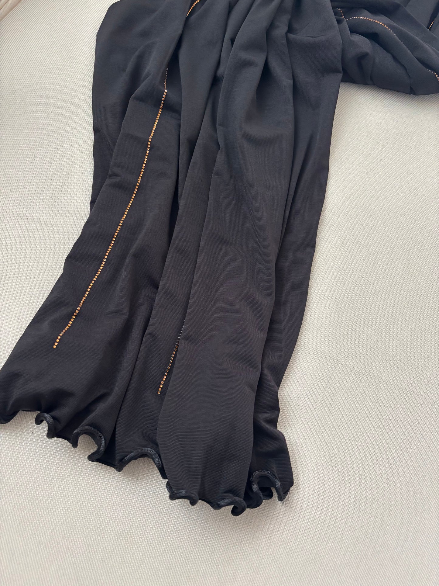 SEDEF Jersey frisé premium Strass Noir