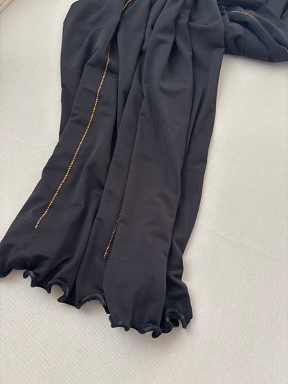 SEDEF Jersey frisé premium Strass Noir