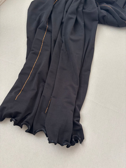 SEDEF Jersey frisé premium Strass Noir