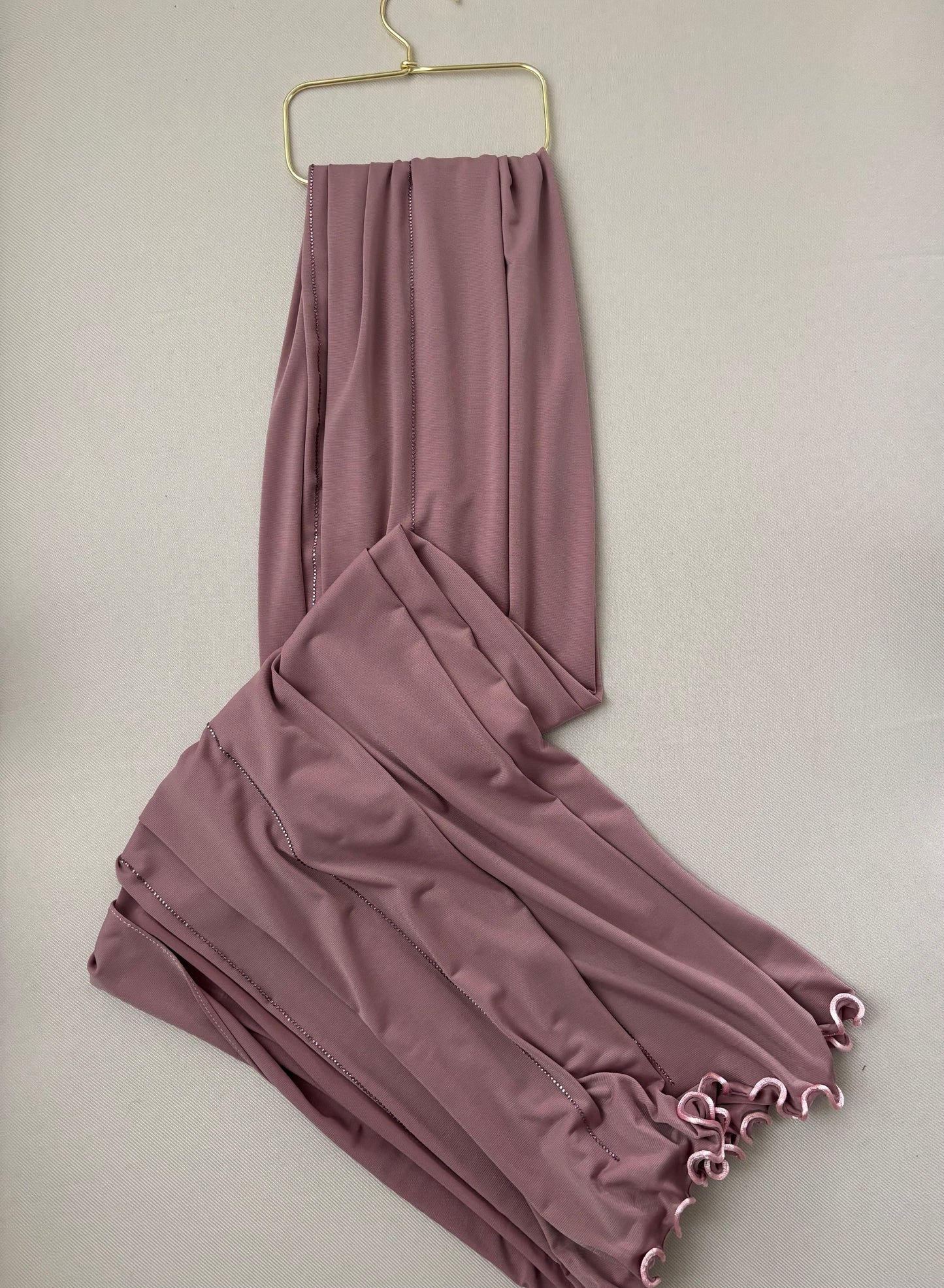 SEDEF Jersey frisé premium Strass Rose
