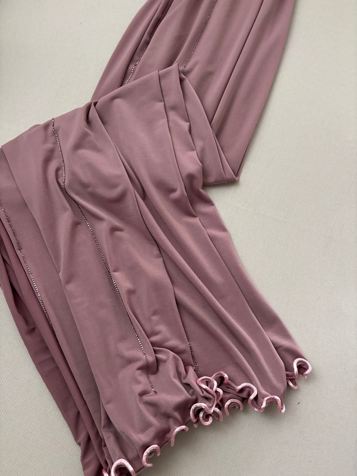 SEDEF Jersey frisé premium Strass Rose