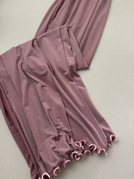 SEDEF Jersey frisé premium Strass Rose
